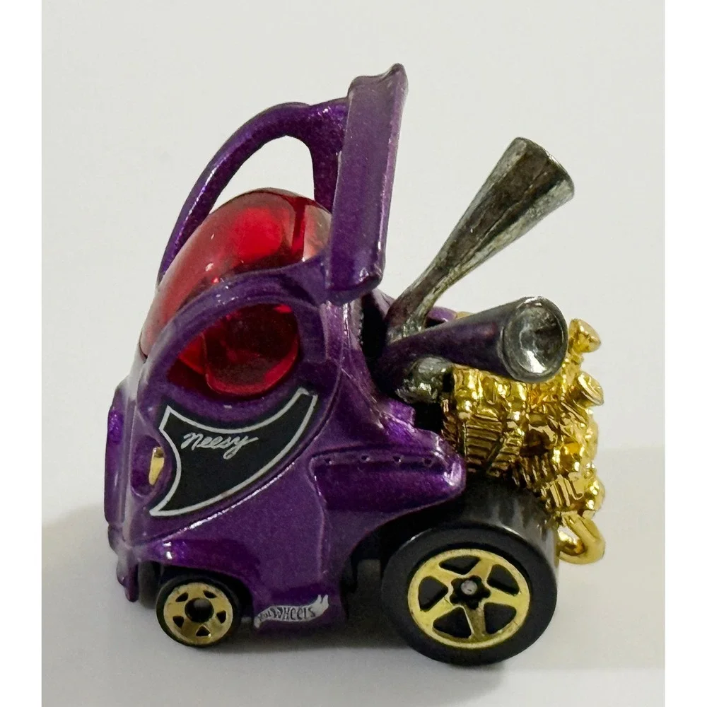 Hot Wheels‎ Hyper Mite Toy Car Kids 1:64 Purple Gold Engine 2000 Diecast Car